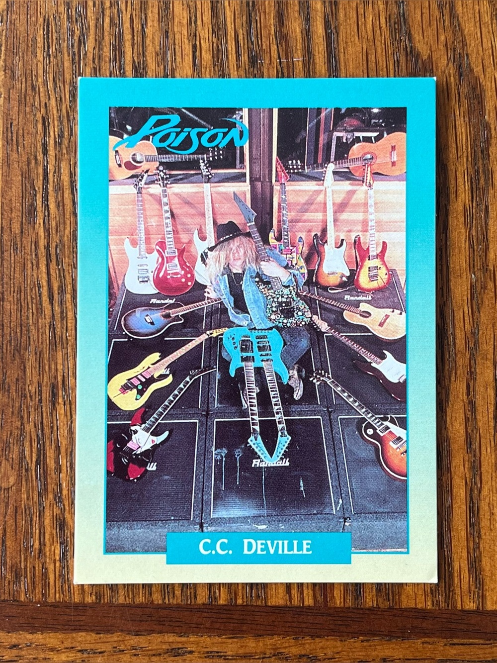 Brockum RockCards Poison C.C. Deville Trading Card 209 1991